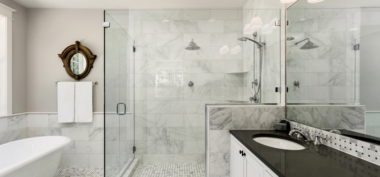 bathroom shower door installation in Placentia