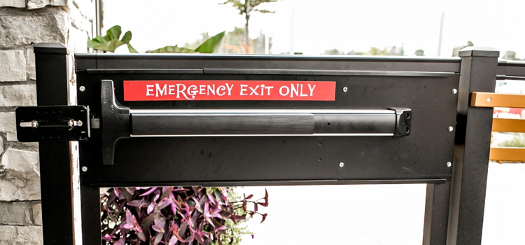 emergency push bar installation in Placentia
